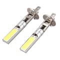 2X H1 Hvit 6000K 7.5W COB LED SMD DRL Kjøre Tåkelys Pære