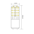 Miniatyrbild 5 av 5: Led-lampor 12v 3w, varm 3000k, S för , Rvs, bilar, utomhusbelysning, etc. (2-pack)