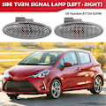 Pikkukuva 4 / 5: 2 KPL Sivuvilkku Lokasuojan Valo Sivulamppu 81730-02090 Toyota Yaris RAV4 Auris Corolla