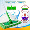 Pikkukuva 3 / 3: Swiffer Mop -vaihtopyyhkeet, tasainen lattiamoppe, pestävä ja kestävä vaihtopyyhkeet, pölymoppe, märkä- ja kuiva käyttö