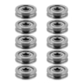 Miniatyrbillede 1 af 4: U604ZZ 4 * 13 * 4mm Forseglet Guidehjul Remsskive Skinne Kugleleje (10 stk)