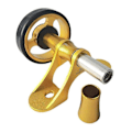 Miniatyrbillede 4 af 5: Cykelfælg Easywheel Aluminiumlegering til Skærm Ruller Hjul Nem Installation Dobbelthjul Sort