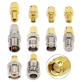 Miniatyrbilde 2 av 5: 10 Sett SMA Adaptersett SMA Hann til /BNC/UHF/MCX/SMB/TV/TNC Hunn