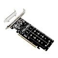 Pikkukuva 1 / 5: PCI-E 16X - M.2 M-avaimeen NVME x4 laajennuskortti kaksisuuntainen Mini PCIE X16