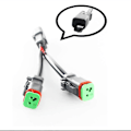 Miniatyrbillede 4 af 5: Y-Formet Ledninger Deutsch Dt Dtp 2-Pinstik Adapter til LED-Arbejdslys Retrofit-Stikforbindelser Ledninger