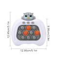 Miniatyrbilde 4 av 5: Pop It Fidget Leke, Quick Push Spill Pop Fidget It, Quick Push Pop Boble Spillemaskin, Pop It Kontroller Spill, Boble Sensorisk Klemmeleker
