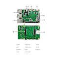 Miniatyrbillede 1 af 5: Cm4 Til Pi4b Adapter Udvidelseskort+metal Kabinet+blæsersæt Til Raspberry Pie Cm4 Io Backplane Cm4 Til 4b