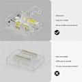 Miniatyrbilde 3 av 5: 10 mm koblinger for COB RGB LED-striper 4-pin, dobbelt endeforlengelseskoblinger til 4-pinsplugg 5.