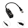 Pikkukuva 3 / 5: 1 - 2 liitännän LAN Ethernet -verkkopistokejakaja-adapterit