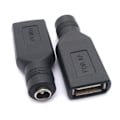 Pikkukuva 2 / 5: USB-elektroniikan lataustarvikkeet 2 kpl USB-naaras - DC 5,5x2,1 mm DC-liittimelle Kestävä DC-muunnin 2024THO