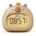 Capybara Barnväckarklocka - Justerbar ljusstyrka - 3 larm - USB-laddningsbar