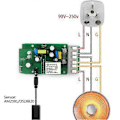 Miniatyrbillede 2 af 5: Smart Home Vandtæt sensor til temperatur og fugtighed transmitter til TH10/TH16 switch