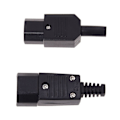 Miniatyrbillede 2 af 5: 250v 10a Strømstik Iec 320 C14 Stik Til C13 Fatning