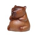 Miniatyrbillede 4 af 5: Te Dyr Ornamenter Souvenir Sød Capybara Te Dyr Statue til Hjem Værelse Kontor