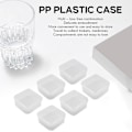 Miniatyrbilde 3 av 5: 6 Stykker Mini Plast Gjennomsiktig Oppbevaringsboks For Innsamling Av Små Ting, Perler, Smykker, Visittkort