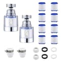 Miniatyrbild 1 av 4: Kranvattenfilter - Kalkfritt - 360° roterande - 2-pack - 8 filterpatroner