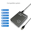 Miniatyrbillede 1 af 5: USB 2.0 til PC ATA PCMCIA Adapter Flash Disk Hukommelseskortlæser Kompakt Konverter