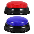 Miniatyrbilde 1 av 3: 2 stk. Svarsummer for spillprogrammer, spillprogram Summer i plast med lys og lyd, Summerknapper for fest, Svarsummer, Festartikler
