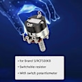 Miniatyrbillede 3 af 4: Udsøgt til WH24-2 4K7 med On/Off kontakt Mini drejebænk Hastighedskontrol Potentiometer B500K js