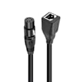 Miniatyrbilde 4 av 5: XLR 5 Pin Hunn til RJ45 Hunn Adapterkabel 30cm/1ft for LED-belysning