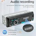 Miniatyrbild 5 av 5: Bilradio MP3-spelare Bluetooth Bil FM-radio, Typ-C Dubbel USB, TF, AUX, Röstassistent, Bils ljudsystem inspelningspelare