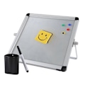 Miniatyrbilde 3 av 5: Liten Skrivebord Whiteboard Bærbar Liten Magnetisk Dobbeltsidig Whiteboard Staffeli for Barn å Gjøre L