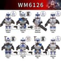 8 st/set Star Wars Minifigur Monterade Byggklossar Leksaker Echo Jesse Rex Figur Samlarobjekt Leksak