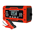 Miniatyrbillede 1 af 5: 12V&24V 6A Smart Fuldt Automatisk Batterilader med Temperaturkompensation til Bil Lastbil Motorcykel Batteri EU Stik