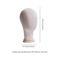 Miniatyrbilde 3 av 5: Mannekeng Hode Modell Frittstående Parykkhode Modell for Salong Headset Skjerf