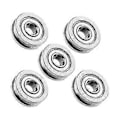 Miniatyrbillede 4 af 4: U604ZZ 4 * 13 * 4mm Forseglet Guidehjul Remsskive Skinne Kugleleje (10 stk)