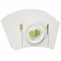 4-pack Faux Leather Placemat 43x30cm Arch White