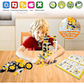 Miniatyrbild 3 av 3: Pedagogiska byggleksaker Stem Learning Kit, Byggklossar för förskolebarn, Engineering Toys Creative Set Present till pojkar i åldern 5 6 7 8 9 10+ år