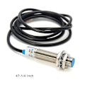 Miniatyrbild 2 av 5: 4 Digital LED Display Varvräknare RPM Hastighetsmätare Hög Precision Varvräknare med Hall Proximity Switch Sensor NPN