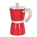 Pikkukuva 2 / 5: 300 ml Moka-keitin kahvipannu kaasulevyille ja etanoliliedelle - Punainen