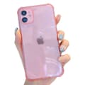 iPhone 12 Pro Ohut Ruusunkärkinen Läpinäkyvä Kuori