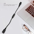 Miniatyrbillede 5 af 5: Speciel PDU UPS Strømkabel, IEC 320 C14 til C13 med On/Off kontakt 30cm Sort