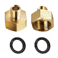 Miniatyrbilde 4 av 5: Par Gassadapter 1/2 ' ' Hunn X 1/4 ' ' Hann Gjenge for Gass
