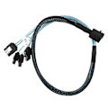 Miniatyrbilde 1 av 5: Intern Mini SAS til SATA-kabel, SFF-8643 for Raid-kontroller Harddisk