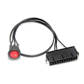 Miniatyrbillede 2 af 5: 50 cm kabel kobber fortinnet ledning 24-pin hun ATX PSU PC strømforsyning starter tester start op jumper med
