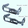 Miniatyrbillede 5 af 5: Til XT5 Udvidet Justerbar Vertikal Hurtigudløser L Pladeholder Håndgreb Tripod Beslag Sort