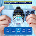 Miniatyrbild 5 av 5: Mobiltelefonkylare, mobiltelefonkylare med LED-fläkthastighetsinställningar