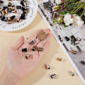 Miniatyrbilde 3 av 5: 5 farger 60 stk. Snorstopper i sinklegering, konisk snor, taulås, hettegenser, snorerstatning, snorlås i metall, taustrammer for snor, klær