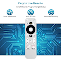 Miniatyrbilde 5 av 5: Erstatningsfjernkontroll for / KM2 for KM2 4K Sertifisert Voice Android TV Box