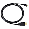 Miniatyrbillede 2 af 5: Til Panasonic Lumix DMC-FZ82 Micro HDMI 1m Kabel Ledning HDTV TV Guldbelagt