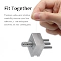 Miniatyrbillede 4 af 5: DSPIAE AT-MV Præcisions Mini Skruestik i Rustfrit Stål til Modelbygning - Robust & Præcis