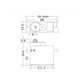 Miniatyrbilde 5 av 5: TRX4M Vanntett Metallgir Servo 2065 2065T 2065R 2065A for TRX4M LaTrax 1/18 RC Bil Oppgraderingsdeler