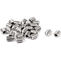 Miniatyrbilde 1 av 3: Sett med 16 koniske settskruer 5mm lange, forskjellige gjenger metrisk, M3, M4, M5 og M6. Sett med A2 rustfritt stål sekskant settskruer
