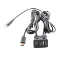 Miniatyrbild 1 av 5: Bil Android Navigation Maskin Dubbel TYPE-C Ingång till Dubbel USB-gränssnittspanel Adapterpanel
