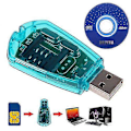 Miniatyrbild 1 av 5: Usb Mobiltelefon Standard Simkortläsare Kopierare Skrivare Sms Backup Gsm/cdma+cd 2025th
