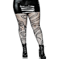 Miniatyrbillede 1 af 5: Dame Plus Størrelse Sexet Gennemsigtig Fiskenet Strømpebukser Gotisk Slange Mønstret Mesh Tights